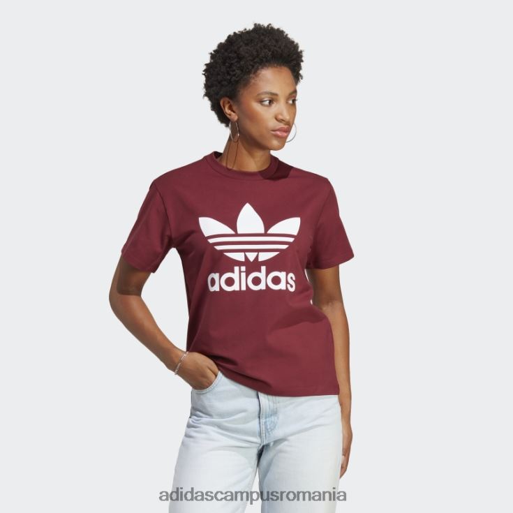 adidas campus romania tricou roșu adicolor classics trefoil femei roșu J266N222450