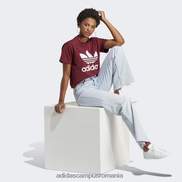 adidas campus romania tricou roșu adicolor classics trefoil femei roșu J266N222450