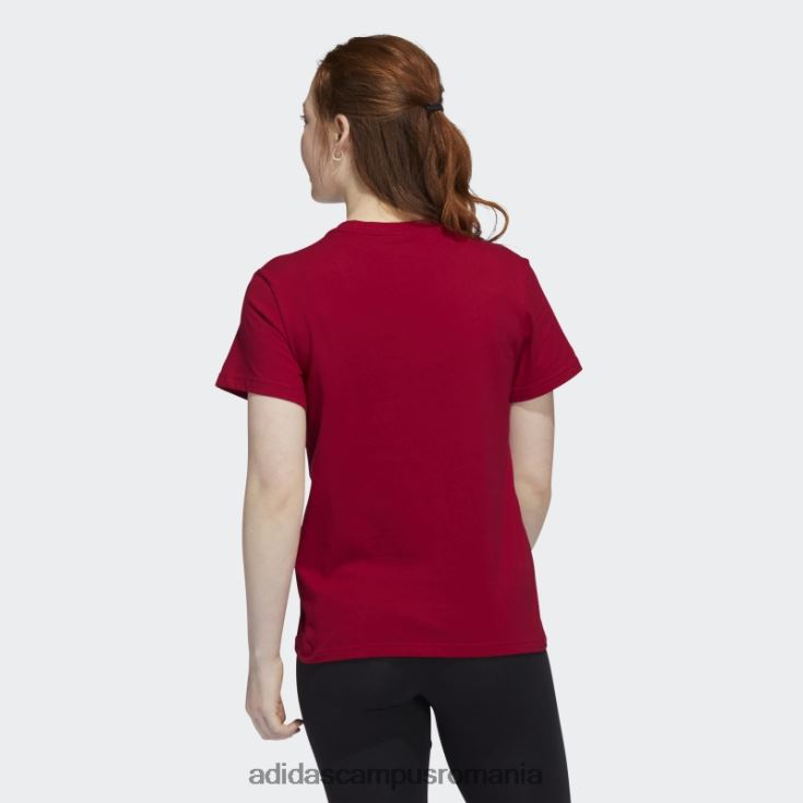 adidas campus romania tricou roșu cu mânecă scurtă femei roșu/ncaa-lou-735-2 J266N222847