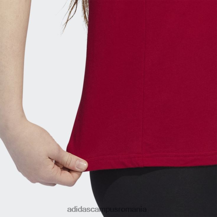 adidas campus romania tricou roșu cu mânecă scurtă femei roșu/ncaa-lou-735-2 J266N222847