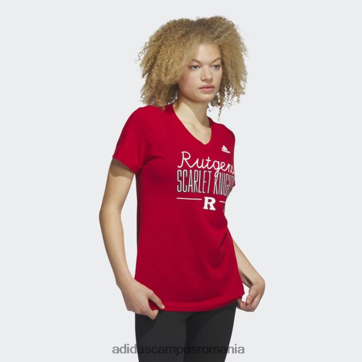 adidas campus romania tricou scarlet knights red mel adidas femei red mel/ncaa-rut-7a4-1 J266N222980