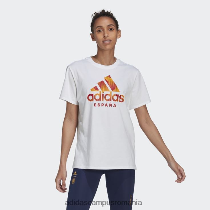 adidas campus romania tricou spania alb femei alb J266N222730