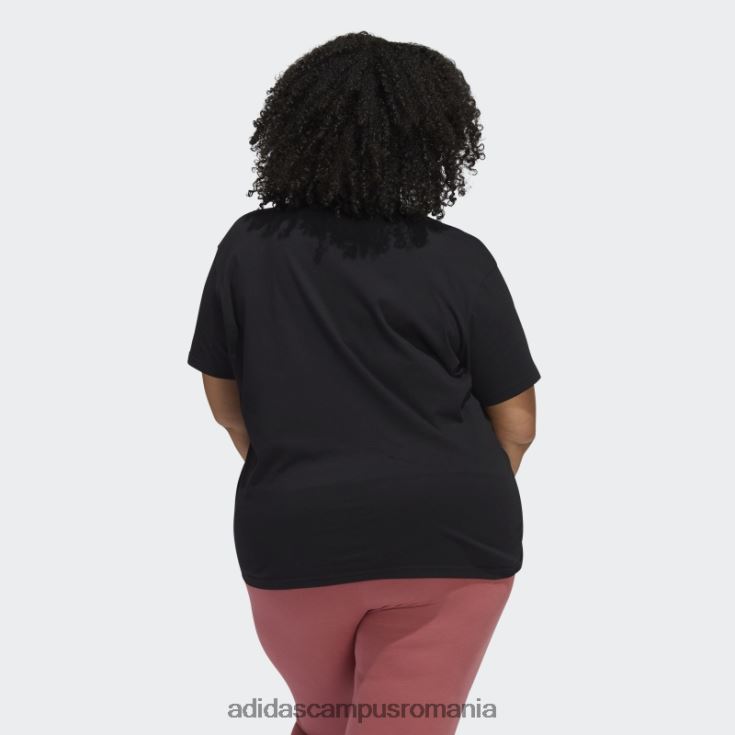 adidas campus romania tricou supradimensionat negru cupa mondială germania (mărime plus) adidas femei negru J266N222665