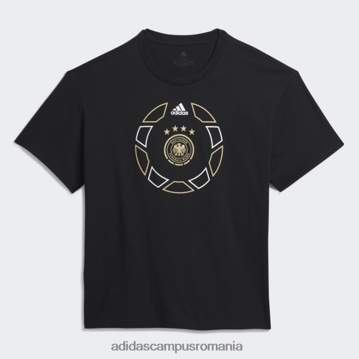 adidas campus romania tricou supradimensionat negru cupa mondială germania (mărime plus) adidas femei negru J266N222665