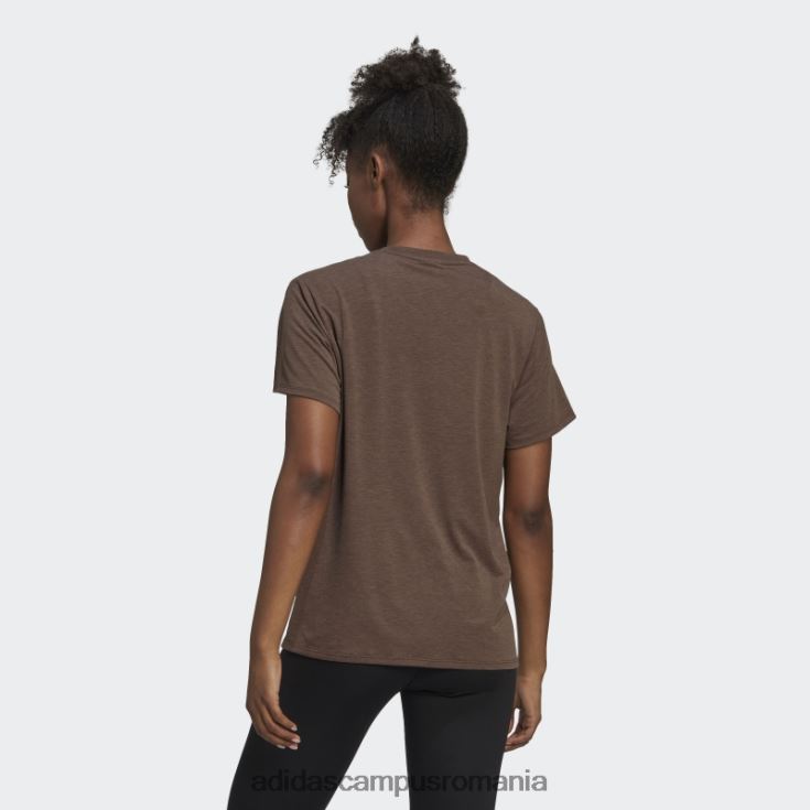 adidas campus romania tricou trainicons cu 3 dungi maro adidas femei maro/negru J266N222698