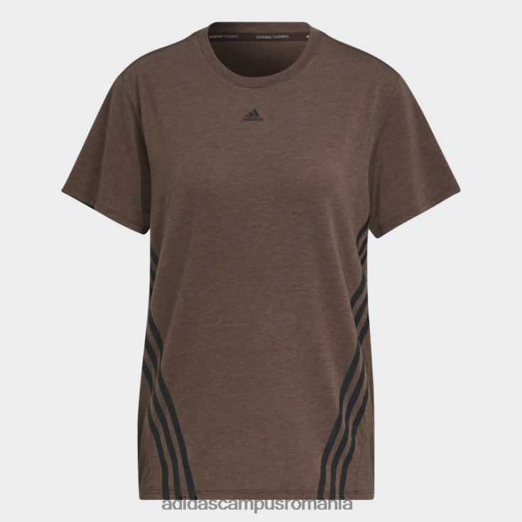 adidas campus romania tricou trainicons cu 3 dungi maro adidas femei maro/negru J266N222698