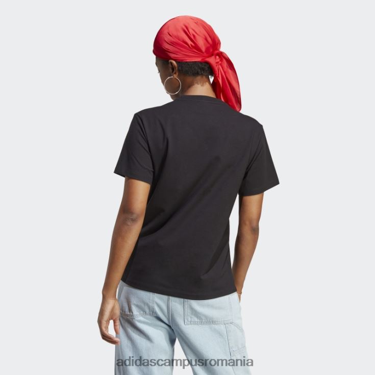 adidas campus romania tricou trifoil clasic negru adicolor adidas femei negru J266N222644