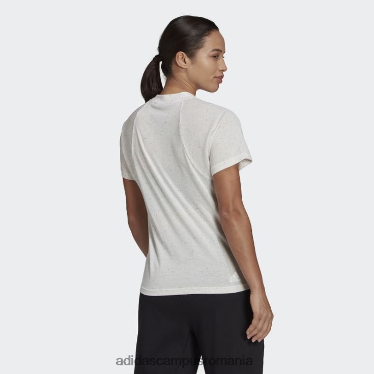 adidas campus romania viitoarele icoane câștigători 3.0 tee fashion white melange femei melange alb J266N222853