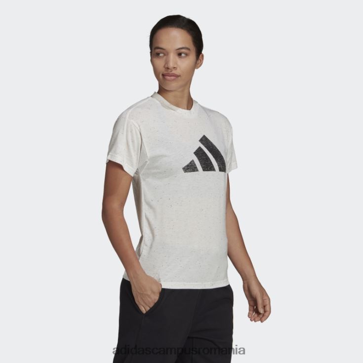 adidas campus romania viitoarele icoane câștigători 3.0 tee fashion white melange femei melange alb J266N222853