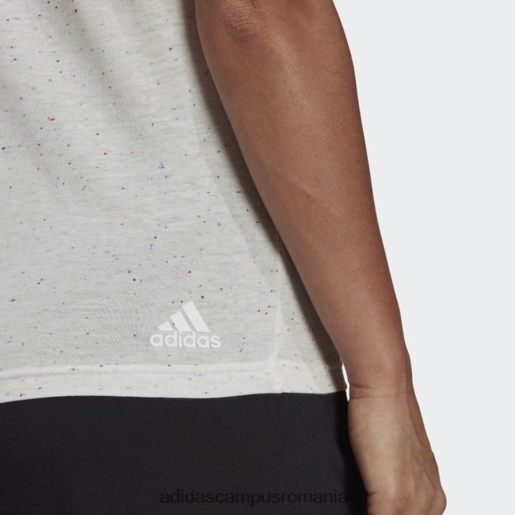 adidas campus romania viitoarele icoane câștigători 3.0 tee fashion white melange femei melange alb J266N222853