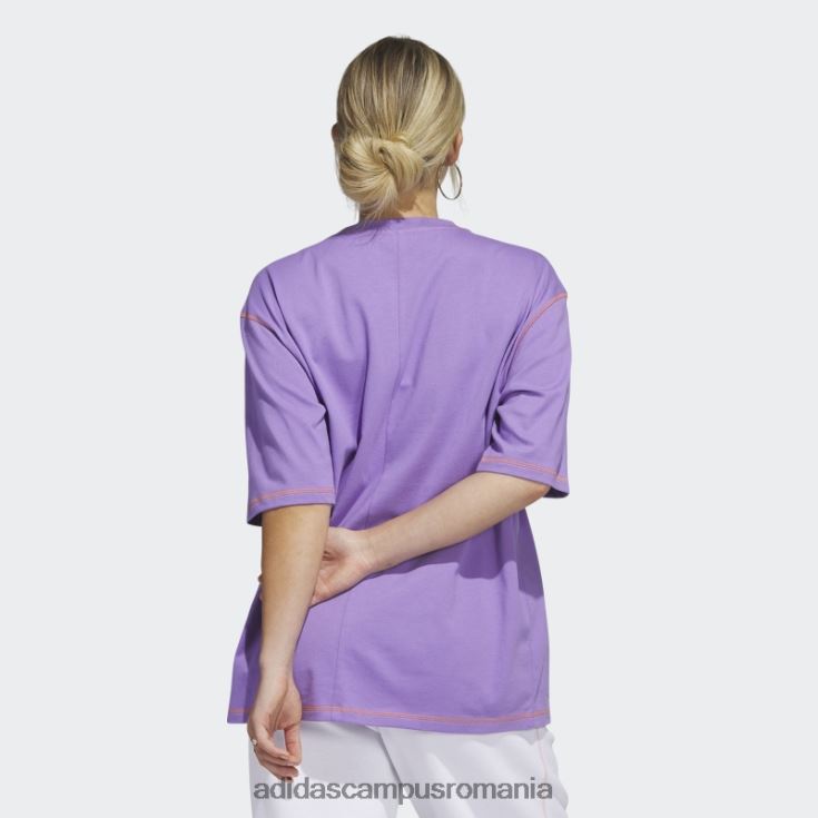 adidas campus romania violet sport statement boyfriend buzunar tricou adidas femei violet J266N222605