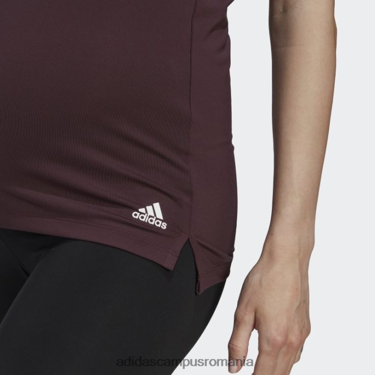 adidas campus romania Aeroready proiectat 2 mutari sport tank top (maternitate) maro femei maro/alb J266N222771