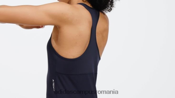 adidas campus romania Cerneală pentru maiou de antrenament techfit racerback femei cerneală/alb J266N222958