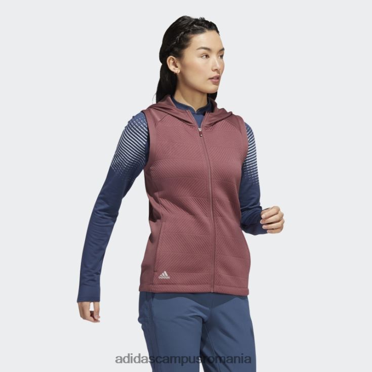 adidas campus romania cold.rdy vesta cu fermoar complet visiniu femei Burgundia J266N222796