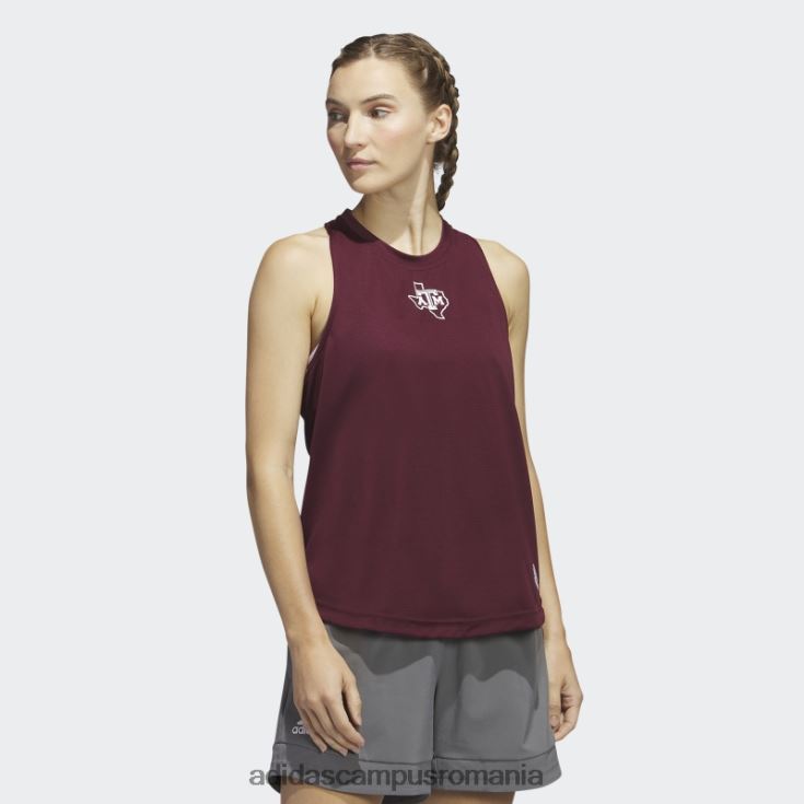 adidas campus romania stadion heat.rdy tank top maro adidas femei maro/alb/multi J266N222968