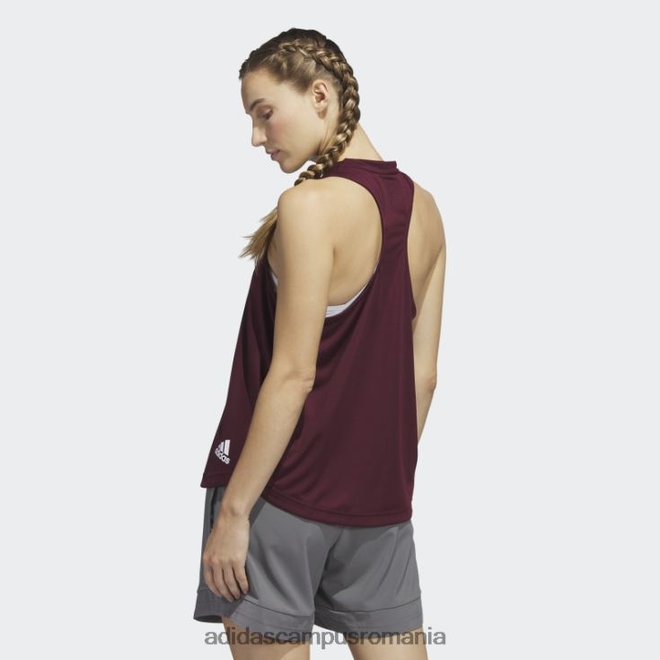 adidas campus romania stadion heat.rdy tank top maro adidas femei maro/alb/multi J266N222968