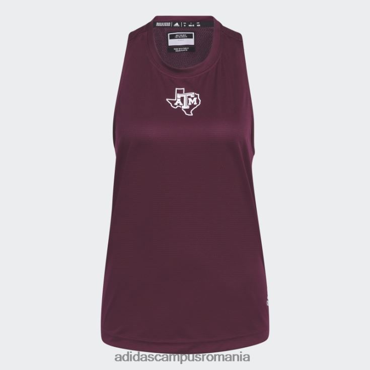 adidas campus romania stadion heat.rdy tank top maro adidas femei maro/alb/multi J266N222968