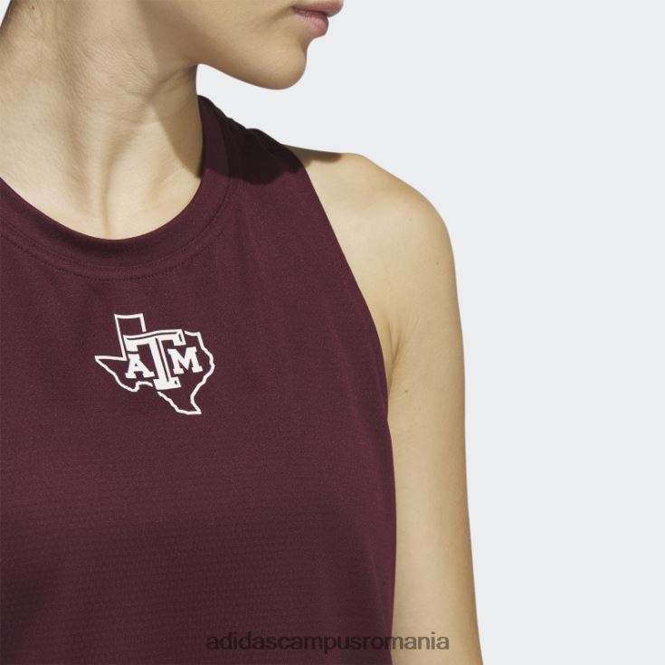 adidas campus romania stadion heat.rdy tank top maro adidas femei maro/alb/multi J266N222968