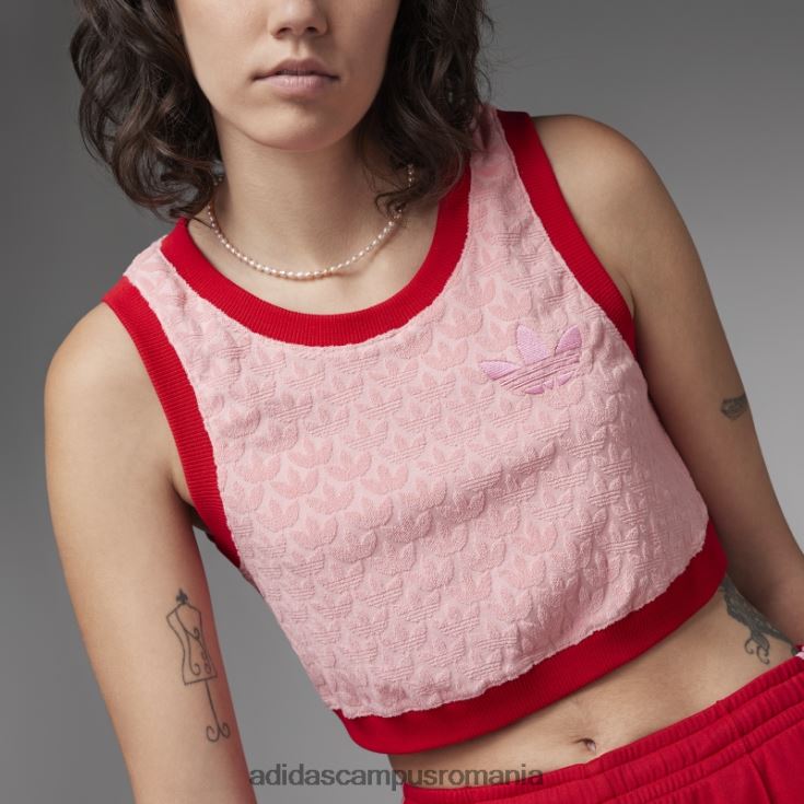adidas campus romania super pop adicolor heritage acum monogram crop top femei super pop J266N222445