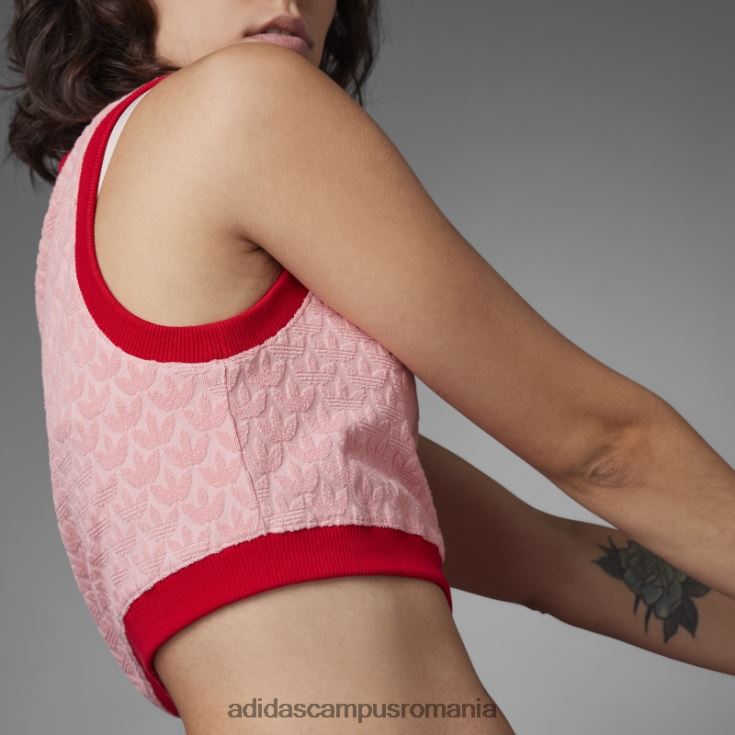 adidas campus romania super pop adicolor heritage acum monogram crop top femei super pop J266N222445