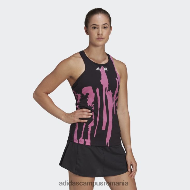 adidas campus romania thebe magugu tenis new york maiou și-back negru femei negru/liliac J266N222783