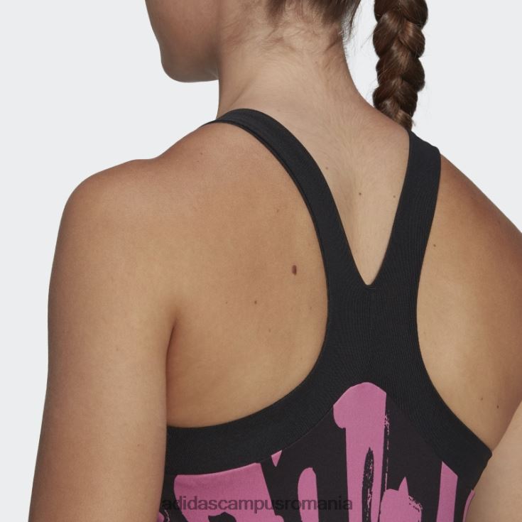 adidas campus romania thebe magugu tenis new york maiou și-back negru femei negru/liliac J266N222783