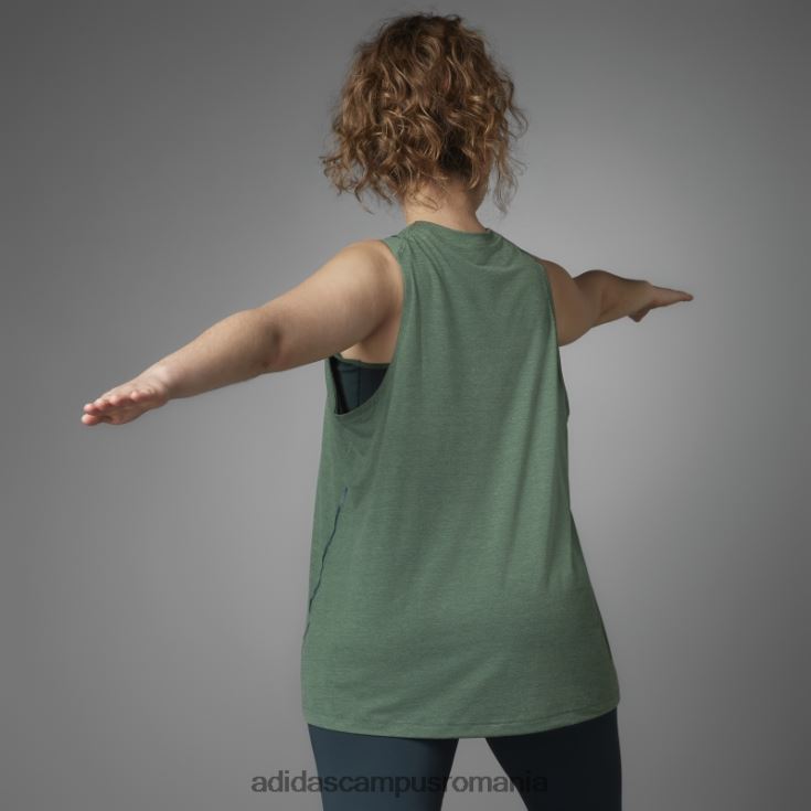 adidas campus romania top de yoga cu echilibru autentic de oxid verde (plus mărime) femei oxid verde J266N222715