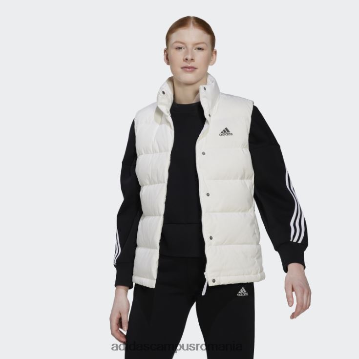 adidas campus romania vestă de puf helionic alb femei alb J266N222607