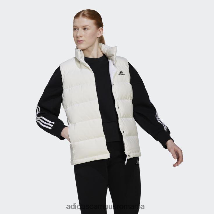 adidas campus romania vestă de puf helionic alb femei alb J266N222607