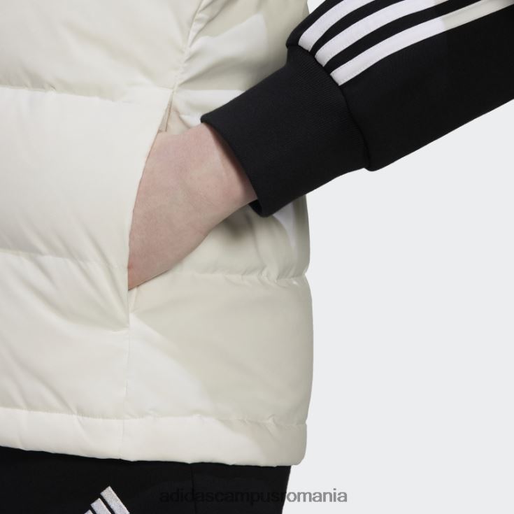 adidas campus romania vestă de puf helionic alb femei alb J266N222607