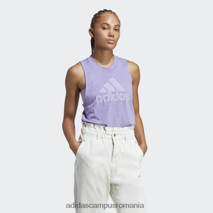 adidas campus romania viitor icons winners 3.0 tank top violet mel adidas femei violet mel/alb J266N222662