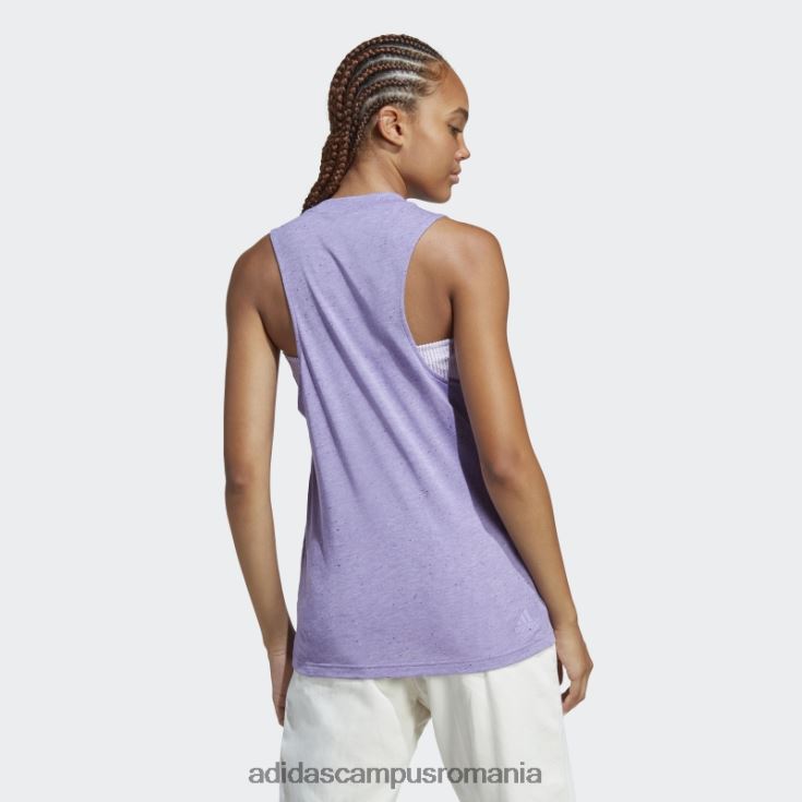 adidas campus romania viitor icons winners 3.0 tank top violet mel adidas femei violet mel/alb J266N222662