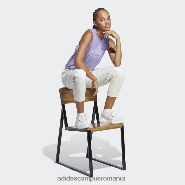 adidas campus romania viitor icons winners 3.0 tank top violet mel adidas femei violet mel/alb J266N222662