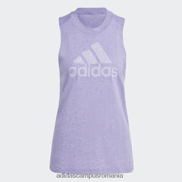 adidas campus romania viitor icons winners 3.0 tank top violet mel adidas femei violet mel/alb J266N222662