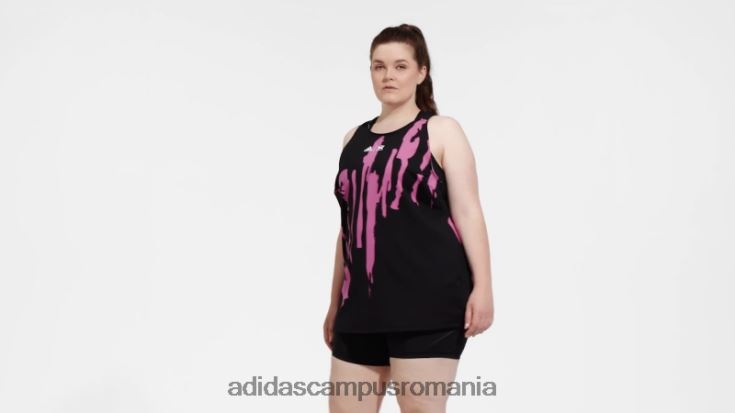 adidas campus romania x thebe magugu tenis new york y-tank top (plus size) black fashion femei negru/liliac J266N222645