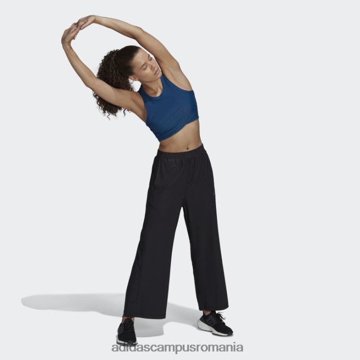 adidas campus romania yoga studio înfășurat coasta tank top adidas marin femei marin J266N222542