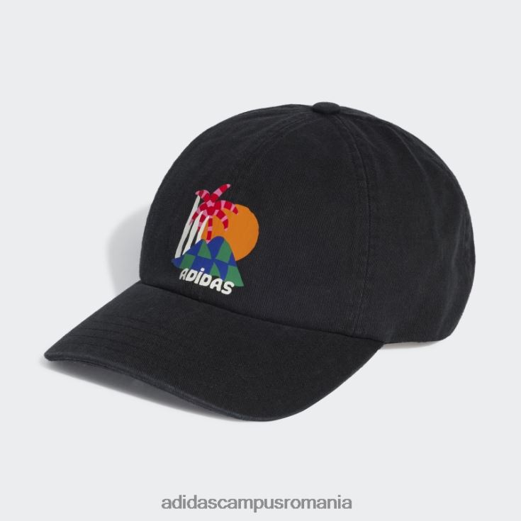 adidas campus romania șapcă de baseball neagră x farm rio unisex alb negru J266N215560