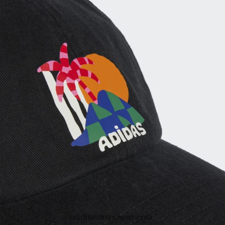 adidas campus romania șapcă de baseball neagră x farm rio unisex alb negru J266N215560