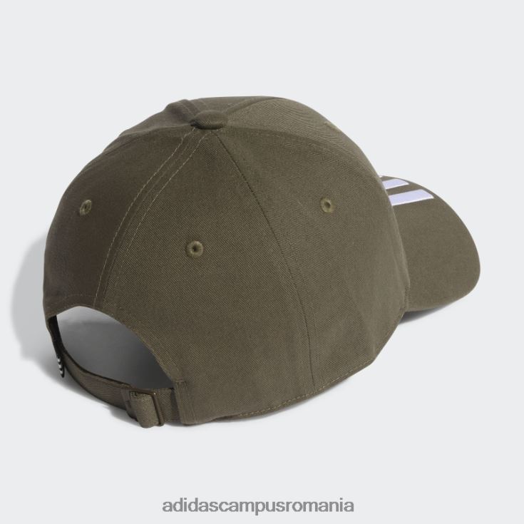 adidas campus romania șapcă din twill cu 3 dungi de baseball olive unisex măsliniu/alb J266N215548