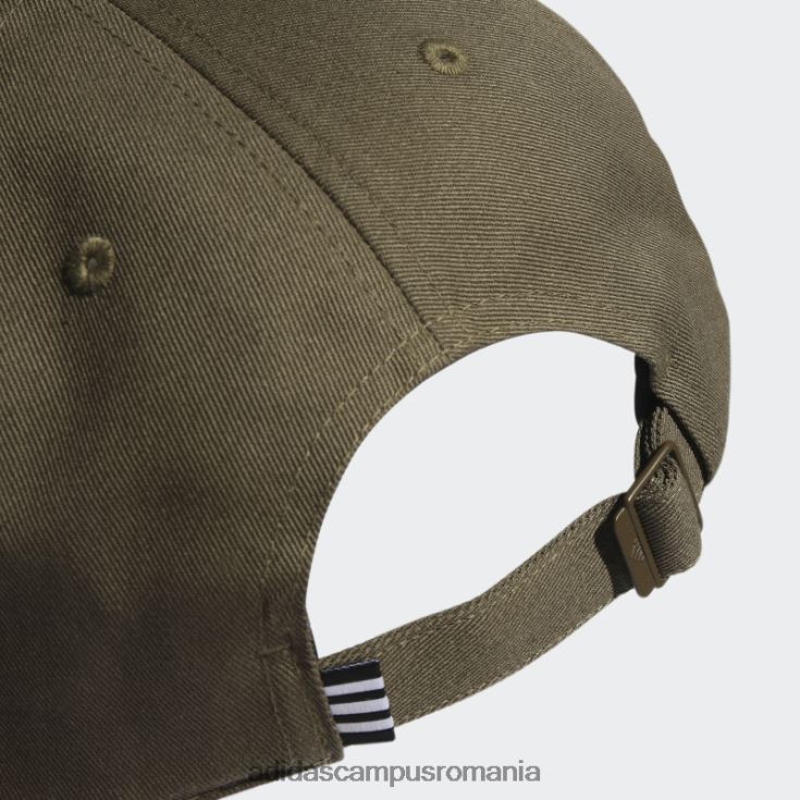 adidas campus romania șapcă din twill cu 3 dungi de baseball olive unisex măsliniu/alb J266N215548