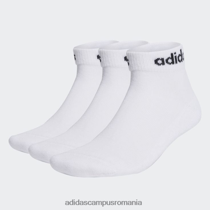 adidas campus romania ciorapi liniari albi la glezna ciorapi amortizati 3 perechi unisex alb negru J266N215358