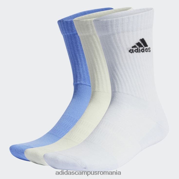 adidas campus romania șosete de echipaj cu perne albastre 3 perechi unisex albastru verde J266N215449