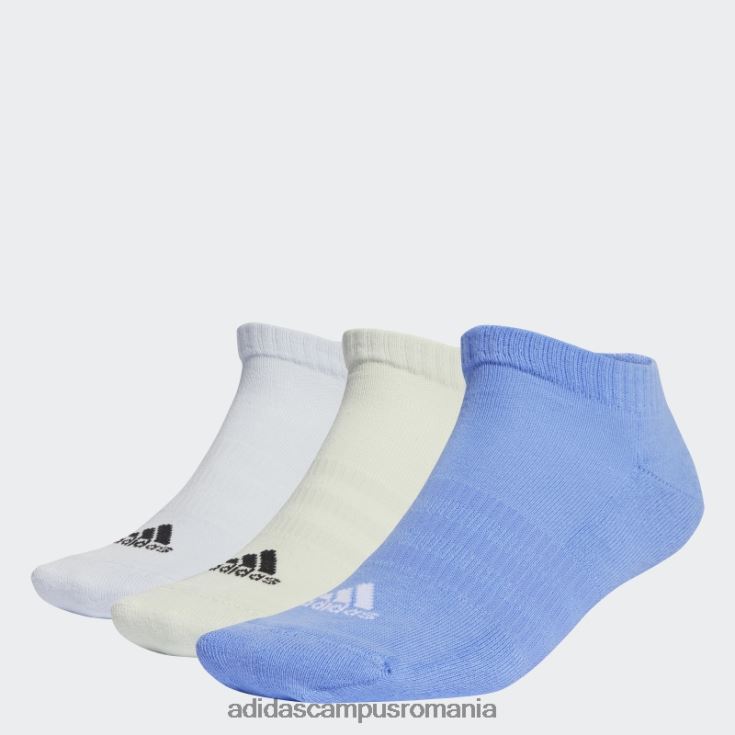 adidas campus romania șosete decoltate cu perne albastre 3 perechi unisex albastru verde J266N215379