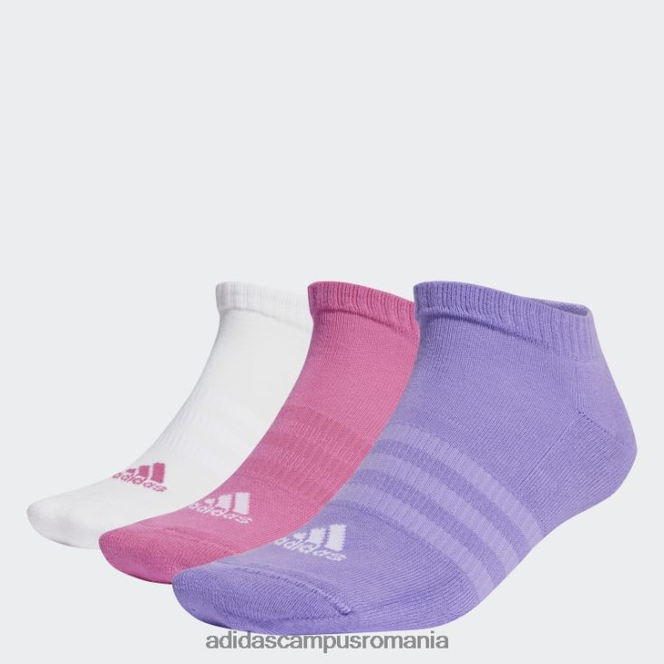 adidas campus romania șosete decoltate cu perne fucsia 3 perechi unisex fucsia/alb/violet J266N215371