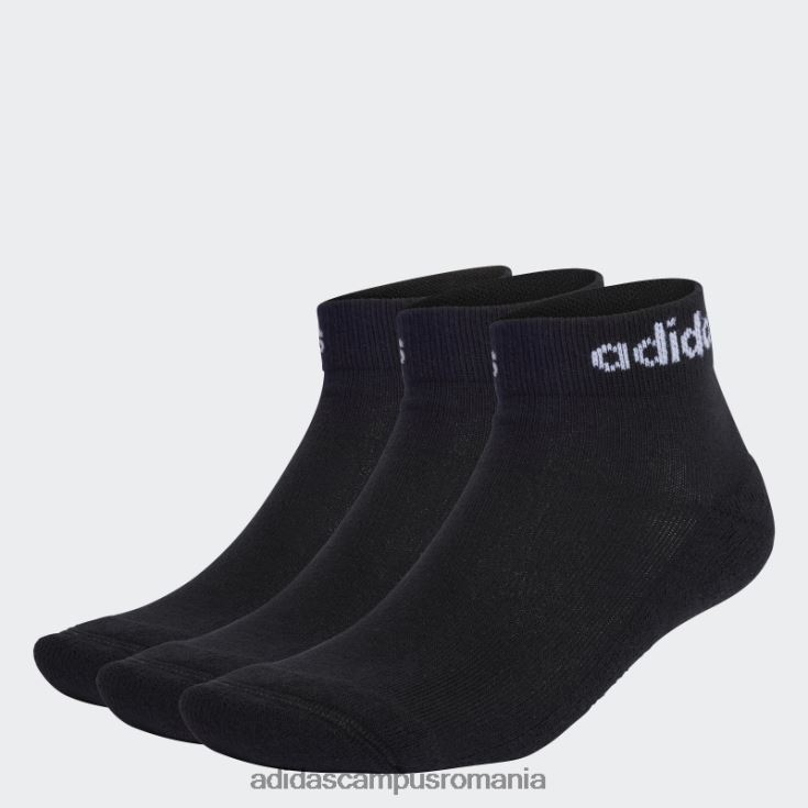 adidas campus romania șosete liniare la gleznă șosete cu perne 3 perechi negru adidas unisex alb negru J266N215366