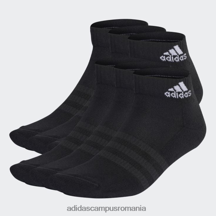 adidas campus romania șosete negri îmbrăcăminte sport cu perne 6 perechi unisex alb negru J266N215515