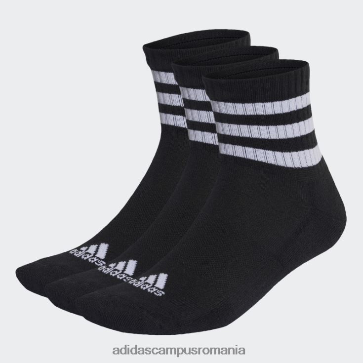 adidas campus romania șosete negru cu 3 dungi sport îmbrăcăminte mijlocie 3 perechi adidas unisex alb negru J266N215477