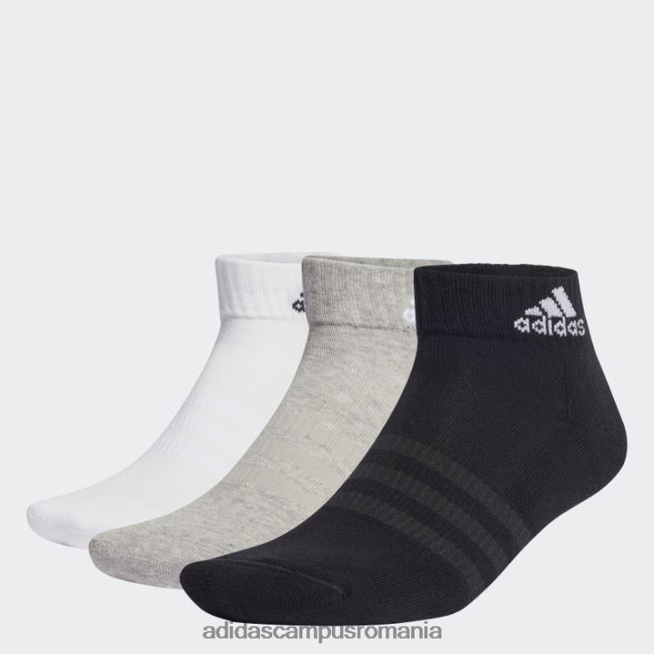 adidas campus romania șosete sport cu perne gri mediu 6 perechi unisex gri mediu/alb/negru J266N215485