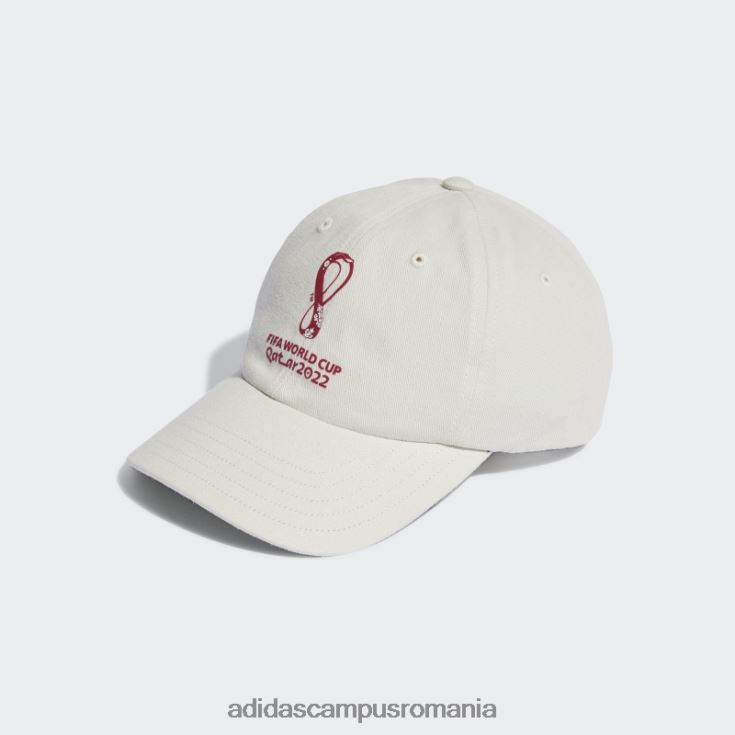 adidas campus romania șapcă emblemă oficială talc FIFA World Cup 2022 unisex talc/maroon J266N28224