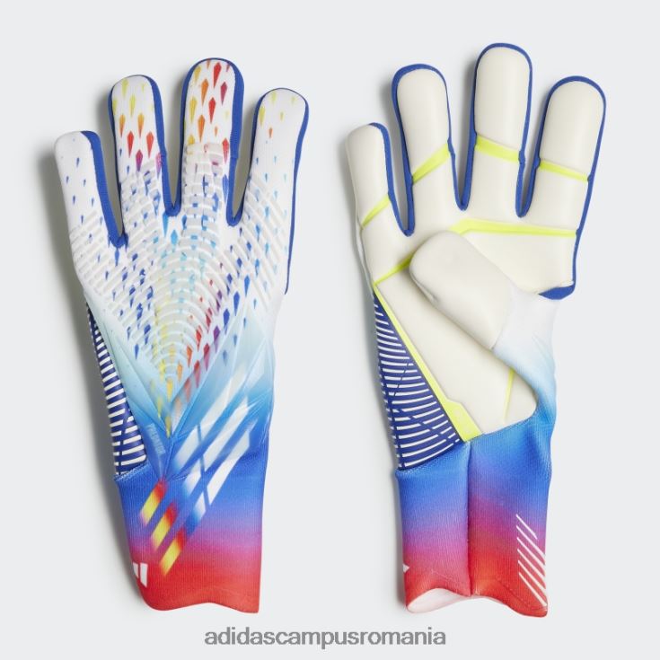 adidas campus romania mănuși de portar predator edge pro albe unisex alb/cian J266N215625